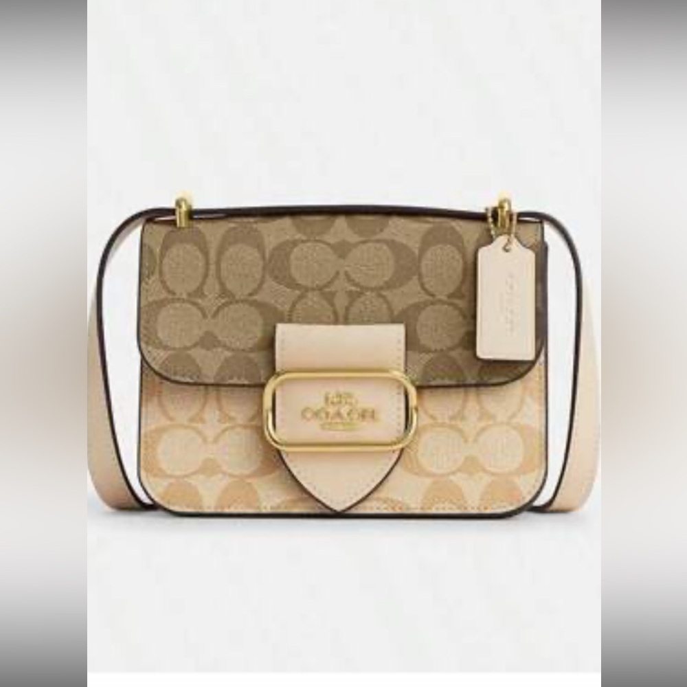 Coach Brown and Cream Crossbody Bag